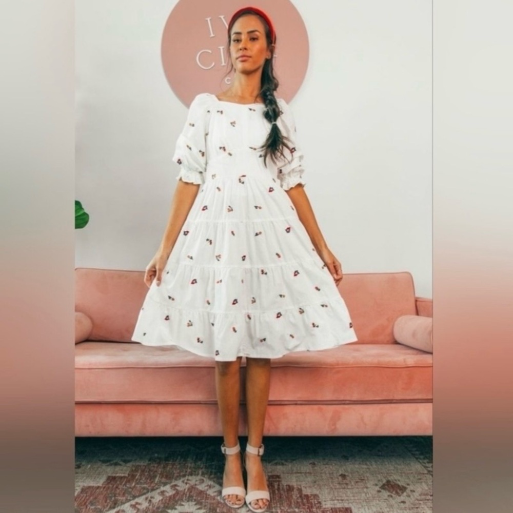 Ivy City Co Chloe Bloom Embroidered Dress